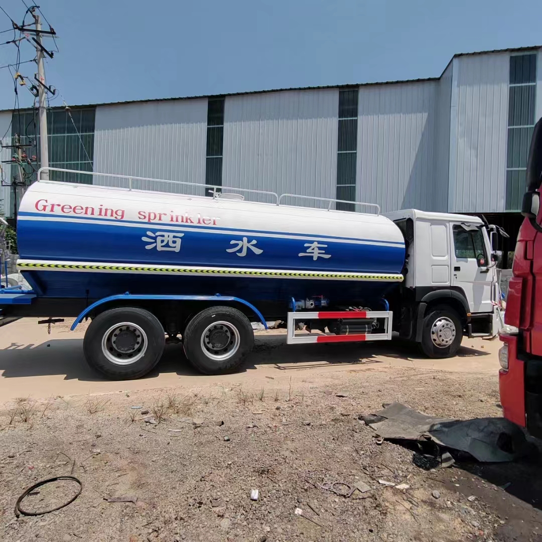 20 CBM Used Howo 6x4 Sprinkler Truck 10 Tires LHD RHD 371/375 HP Water Bowser ရောင်းရန်ရှိသည်