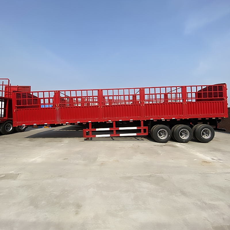 China Brand 3/4/5 Axle Heavy Duty Fence Cargo Trailer Side Wall Semi Trailer ရောင်းမည်