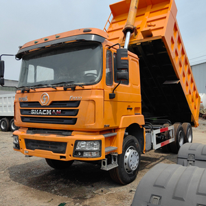 အသုံးပြုထားသော Original Shacman 6x4 Tipper Truck 10 Tires 20 CBM LHD RHD Dump Truck ကားကောင်း