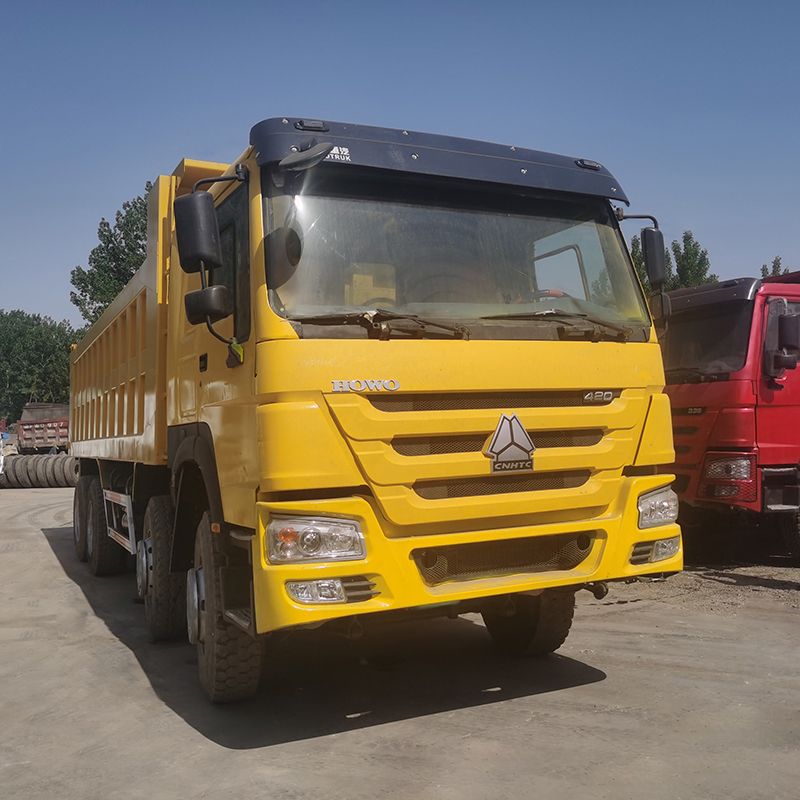 အဝါ/နီ/အဖြူ Sinoturk Howo 8*4 12Wheels Diesel Euro2/3 HW76 Dump Truck ရောင်းရန်ရှိသည်