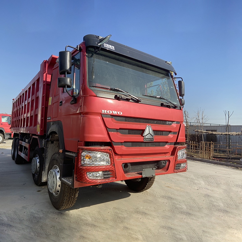 Sinotruck Howo Used Dump Truck 8*4 375hp Left Hand Drive အတွက် တန် 30