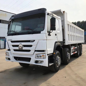 အသုံးပြုထားသော sinotruck 375hp အဖြူရောင် 30tons 12wheeler Howo Dump Truck 8×4 